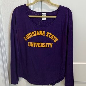 PINK Victoria's Secret LSU Long Sleeve Tee